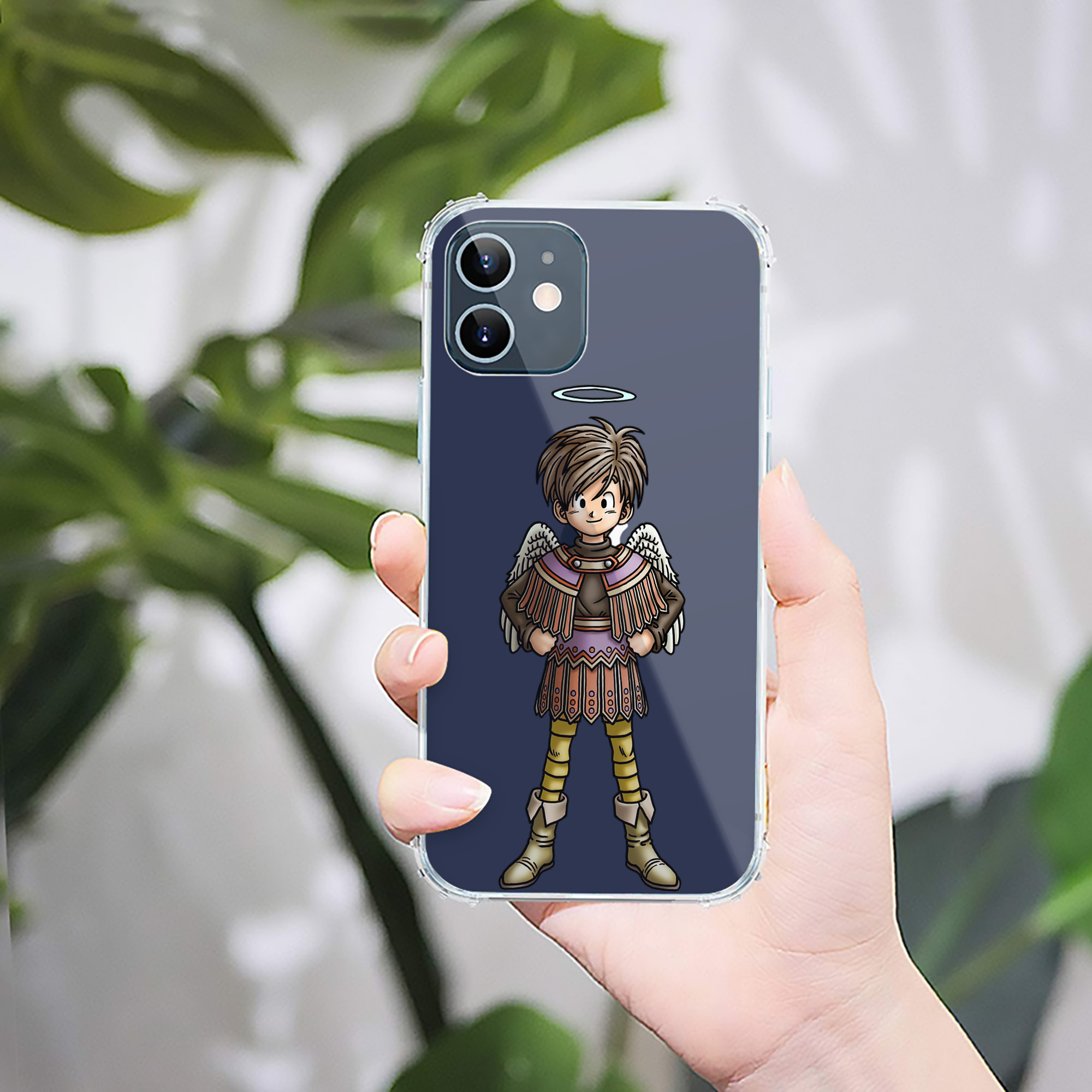 （画像用） ドラゴンクエスト Doragon Kuesuto Dragon Quest 【iPhone 12シリーズ対応】透明スマホケース（クリアソフトケース）